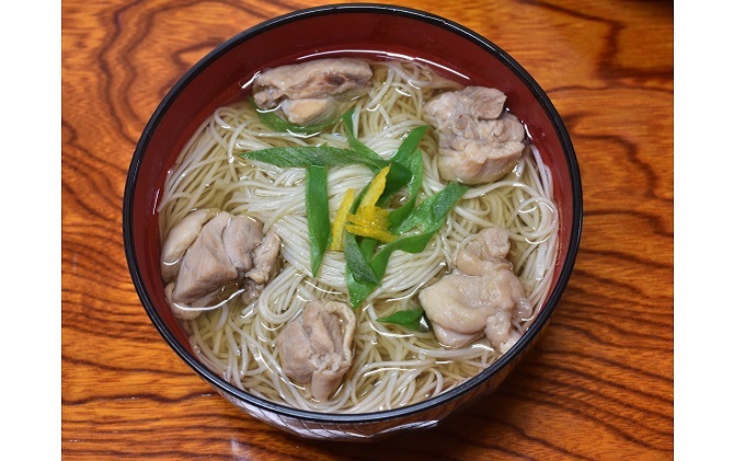 コシがあって美味♪手延べ乾麺の自然薯入りそうめん（250g×5箱）　029006