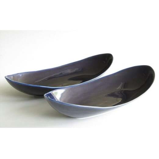 有田焼 墨ルリペア楕円皿 中 ARITA PORCELAIN LAB【アリタポーセリンラボ】オーバルボウル カレー皿 パスタ皿 モダン シンプル ネイビー cg005