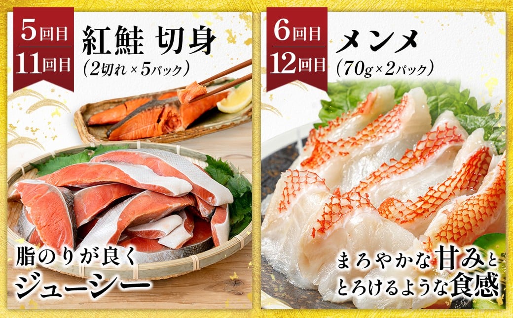 豊かな海が育んだ、北海道の海の幸を厳選してお届けする定期便です。