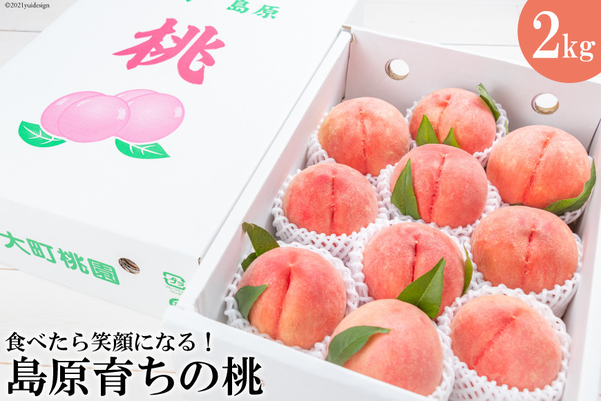 
            DG091【令和8年度出荷分】食べたら笑顔になる！島原育ちの桃 2kg＜数量限定＞ [桃 もも フルーツ 果物 くだもの 長崎県 島原市]
          
