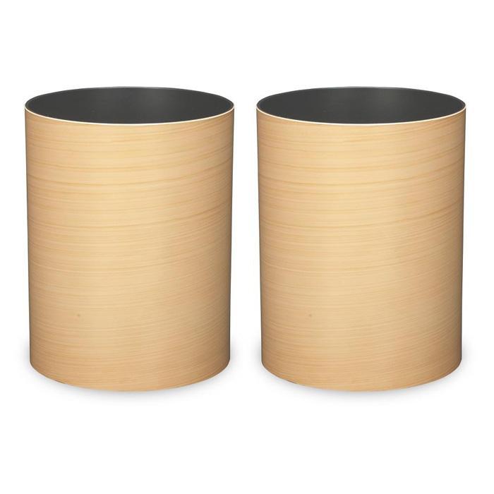 【ふるさと納税】タツクラフト 杢目塗り ダストボックス S ひのき杢 3.4L 2個組 【Tk330】 | ゴミ箱 キッチン ペール キッチン おしゃれ 送料無料 ごみ箱 日本製