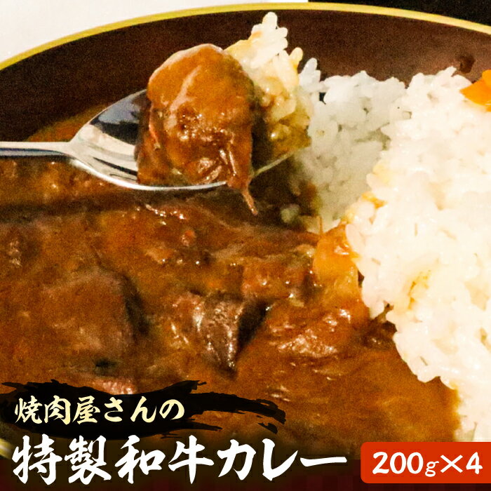 【ふるさと納税】焼肉屋さんの特製和牛カレー 200g× 4個 【平壌屋】《豊前市》肉 お肉 カレー[VAH057] 19000 19000円