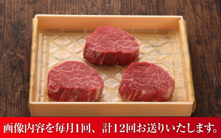 【全12回定期便】【数量限定】【GI認証】くまもとあか牛シャトーブリアン 約120g×3枚 / 菊陽町 あかうし 熊本県 肉 にく niku ブランド 旨み 【有限会社 三協畜産】[BHAS074]
