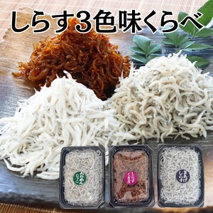 【1227】しらす３色味くらべ