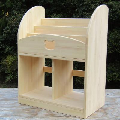 ふるさと納税 泉南市 ●手作り木製　絵本棚　幅60cm「くま」 |  | 01