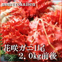 【ふるさと納税】【12月22日決済確定分まで年内配送】[北海道根室産]花咲ガニ2kg前後 E-57003