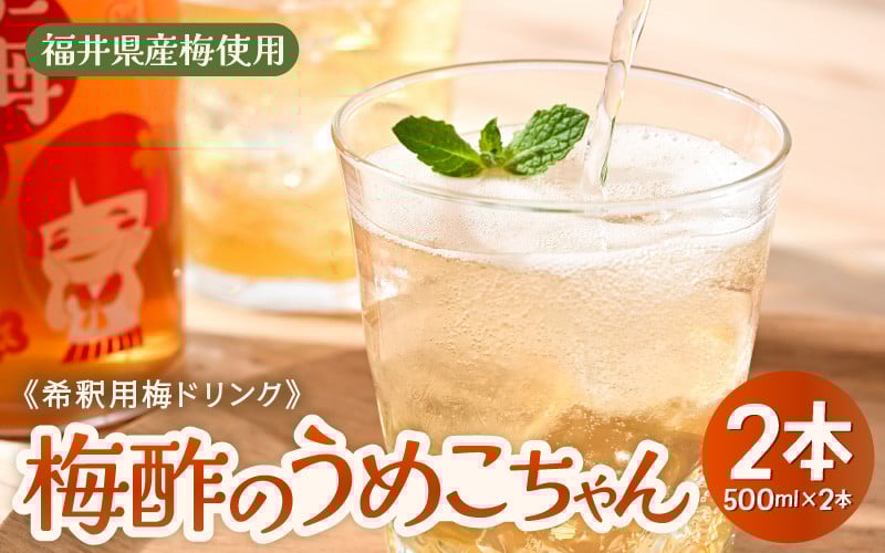 
            希釈用梅ドリンク 福井県産梅「梅酢のうめこちゃん」500ml 2本【飲み物 ドリンク ドレッシング福井県産 ウメ ジュース ギフト 母の日 父の日 敬老の日】 [e78-a002]
          