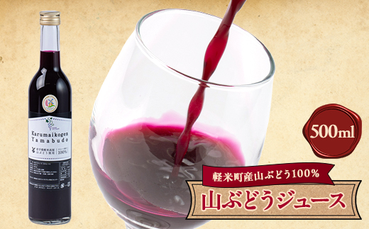 
                  ＜軽米町産ヤマブドウ使用＞100%山ぶどうジュース　500ml×1本【1101954】
                