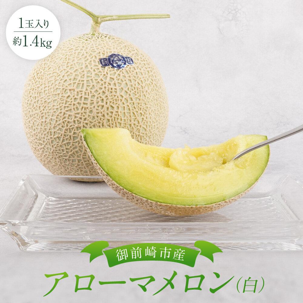 【ふるさと納税】御前崎市産アローマメロン（白）1玉入り