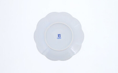 【美濃焼】紺青華 8.0皿 大皿 4枚セット 【カネ定製陶】 和食器 プレート ブルー[MEI007]
