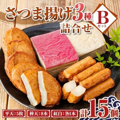 ふるさと納税 肝付町  老舗の味!さつま揚げ・かまぼこセット B (3種)　P10002