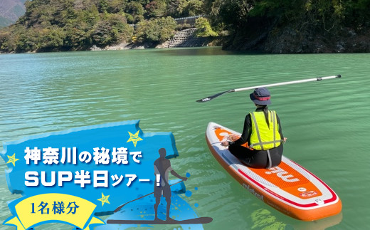 
【ふるさと納税】神奈川の秘境でSUP半日ツアー！1名様分【 体験チケット 利用チケット アウトドア 神奈川県 山北町 丹沢湖 】
