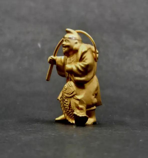 【造幣局ホールマーク入り】【純金】恵比寿　大 15~16g　【甲斐石和温泉七福神】　252-027