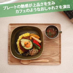 【美濃焼】 プレーリー オリーブ プレートL 2枚セット 瑞浪市 / JS企画 小田陶器 セット 食器 プレート 皿 小皿 [AZAZ259]