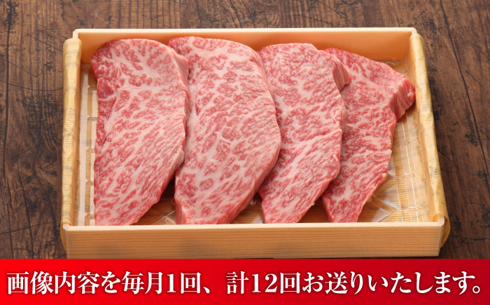 【全12回定期便】【GI認証】くまもとあか牛トモサンカク 約120g×4枚 / 菊陽町 あかうし 熊本県 肉 にく niku ブランド 旨み 【有限会社 三協畜産】 [BHAS080]