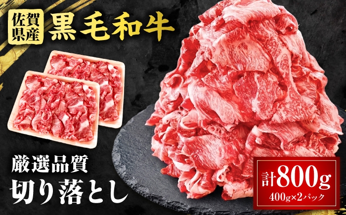 
                  佐賀県産 黒毛和牛 切り落とし 800g 吉野ケ里町 / 株式会社一 [FEA002]
                