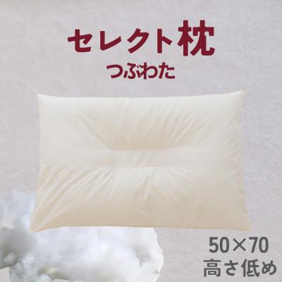 ふるさと納税 我孫子市 セレクト枕 つぶわた 中央くぼみタイプ 低め(50×70cm)