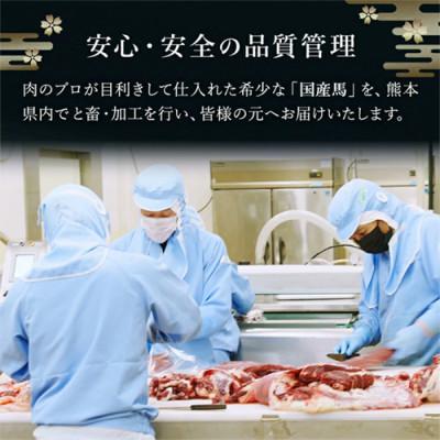 ふるさと納税 小国町 【毎月定期便】国産 上赤身 馬刺し 300g 生食用 専用たれ付き(熊本県小国町)全6回 |  | 03