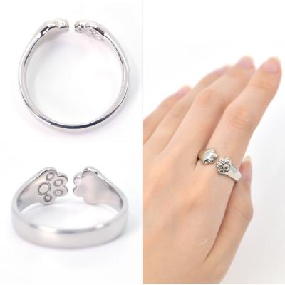 ふるさと納税 南アルプス市 純プラチナ製(Pt999) 『にくきゅう』リング 13号 |  | 03