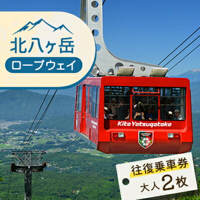 【ふるさと納税】北八ヶ岳ロープウェイ往復乗車券(おとな) 2枚【1556152】