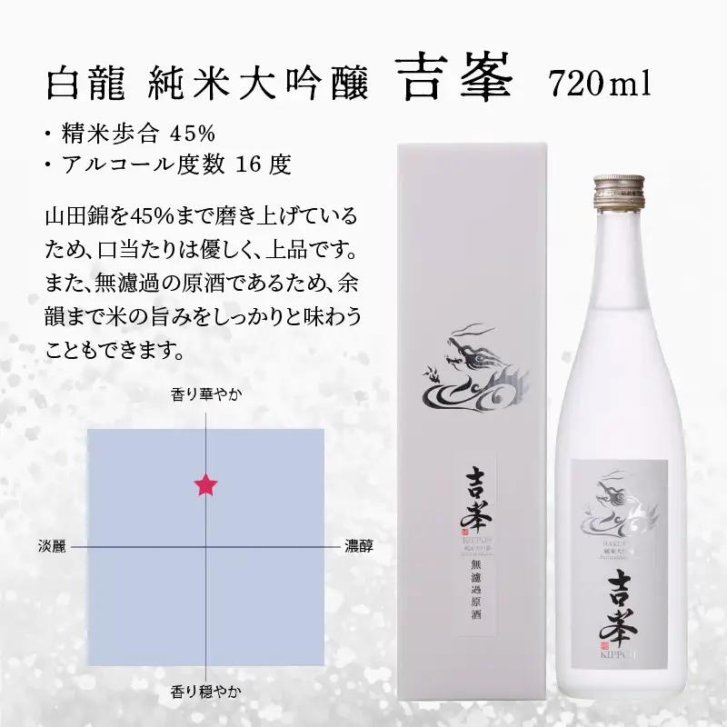 永平寺白龍 純米大吟醸 吉峯 720ml 吉田酒造 [B-025002]