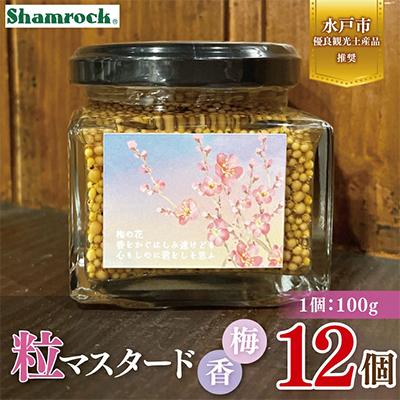 ふるさと納税 水戸市 【水戸市優良観光土産品】Shamrock 粒マスタード 梅香 12個