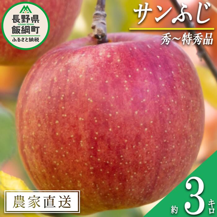 【ふるさと納税】 りんご サンふじ 秀 〜 特秀 3kg マルハ農園 沖縄県への配送不可 令和7年度収穫分 エコファーマー認定 長野県 飯綱町 〔 信州 果物 フルーツ リンゴ 林檎 長野 13000円 予約 農家直送 〕発送時期：2025年12月上旬〜2025年12月下旬頃