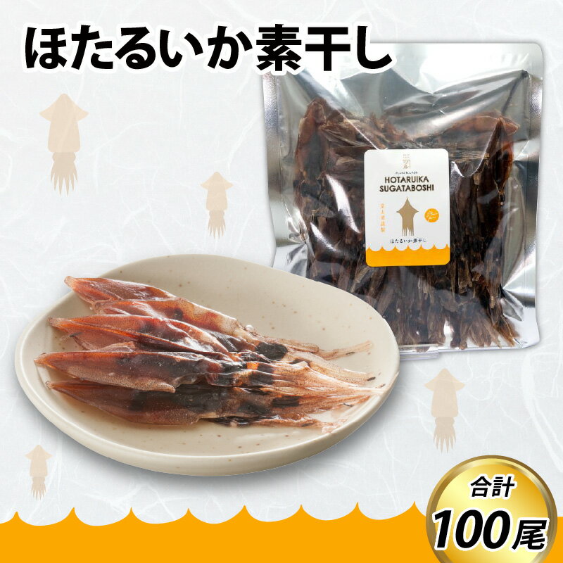 【ふるさと納税】ほたるいか素干し100尾 / ケンミンショー お歳暮 ホタルイカ おつまみ 蛍烏賊 いか イカ 珍味 富山 名産 観光 旬 富山観光 ギフト 送料無料 お取り寄せグルメ 富山県産 滑川市産 肴 日本酒