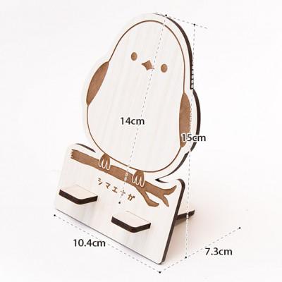 ふるさと納税 大木町 【国産/雑貨】スマホスタンド005 シマエナガ 高さ約15cm《メープル色》(大木町) CK086 |  | 01