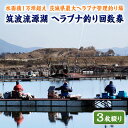 【ふるさと納税】筑波流源湖ヘラブナ釣り回数券（3枚綴り）