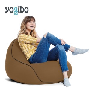 M347-3　ビーズクッション　Yogibo Lounger(ヨギボー ラウンジャー)チョコレートブラウン