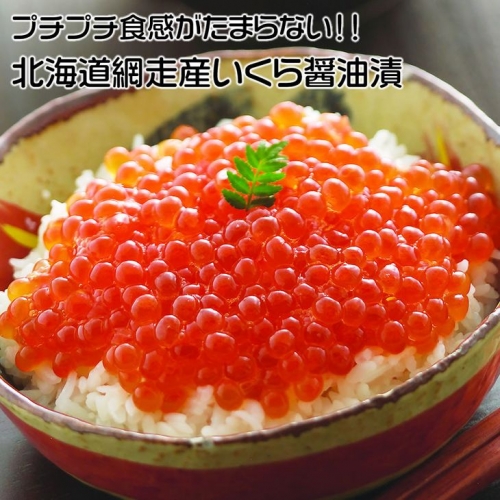 いくら 北海道 網走産 冷凍いくら醤油漬 500g◆