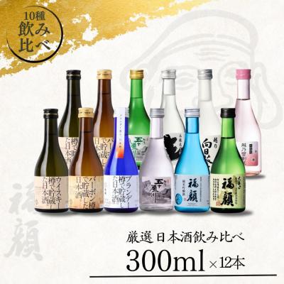 ふるさと納税 三条市 日本酒飲み比べ300ml×12本セット 吟醸 特別本醸造 純米吟醸 大辛口 甘口【027S002】