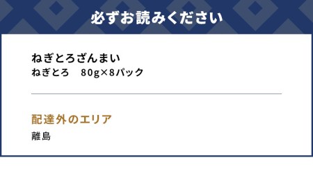 ねぎとろざんまい 80g×8P ねぎとろ 小分け 冷凍 マグロ 鮪 まぐろ 大分県産 九州産 津久見市 国産【tsu000304】