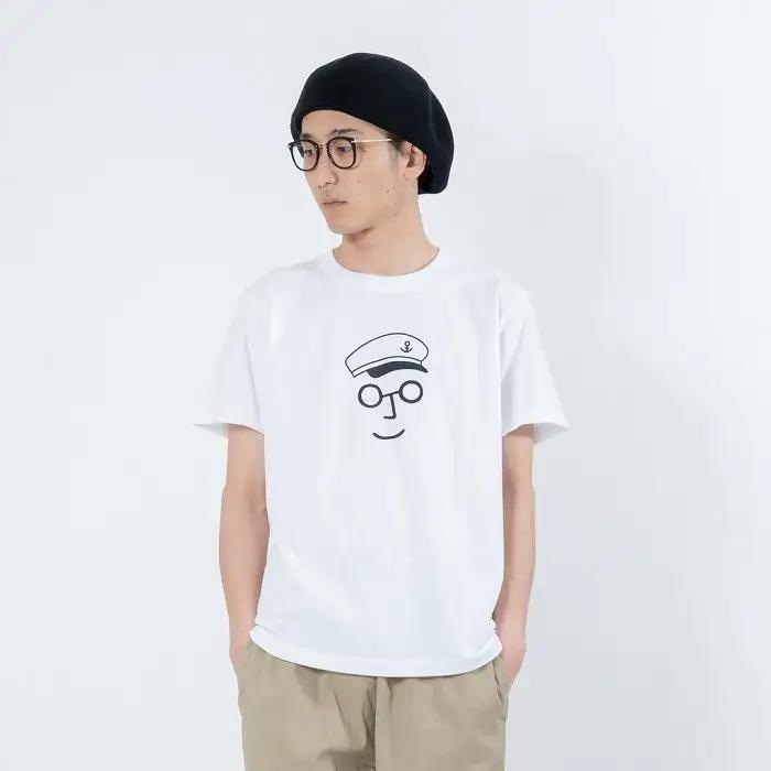 《2》【KEYMEMORY鎌倉】セーラー帽イラストTシャツ WHITE