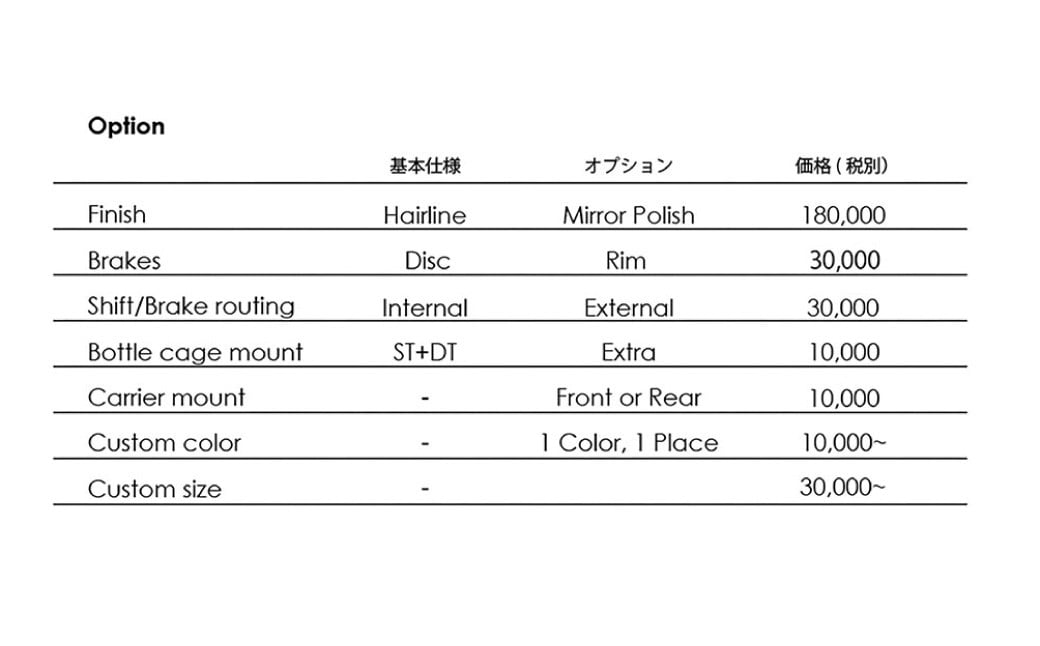 【受注生産】HORIZON Plus ディスクブレーキチタンロードバイク（フレーム＋フォークセット：1セット）ロードバイク 自転車 受注生産 ポーツ アウトドア ツーリング