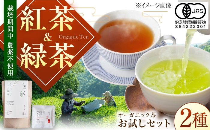 
                  べにふうきを気軽に試せる オーガニック和紅茶＆緑茶お試しセット (2種 各1個 計2個セット) ／ べにふうき 和紅茶 緑茶 お試し セット 内子町 国産 【にのらく茶園】 [BKBR005]
                