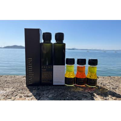 ふるさと納税 坂出市 【namiliva】香川県産オリーブオイル オリーブ酢 本鷹・檸檬オリーブオイル 5本セット |  | 01