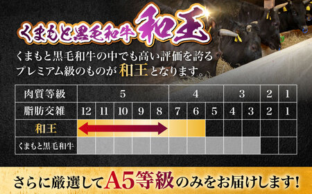【全3回定期便】熊本県産A5等級和王 モモスライス 約450g 計約1350g【帝神志方ミート 株式会社】[AYCH054]