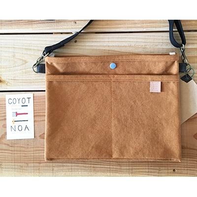 ふるさと納税 木津川市 coyotE noaのサコッシュ[本体カラーレンガ色]