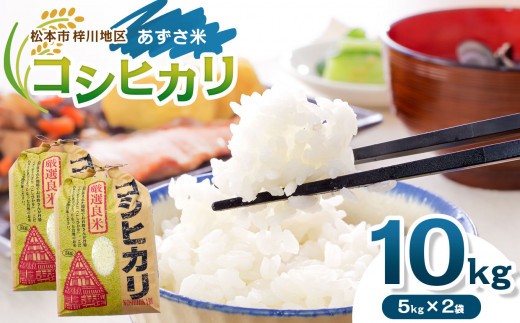 
            「あずさ米」コシヒカリ10kg│信州 長野県 松本市 コシヒカリ 10kg 米 こめ コメ 白米 精米 お取り寄せ 贈答 ごはん 贈り物 風味
          