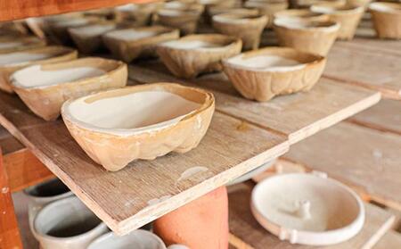 【賎機焼 鬼福(カップ&ソーサー)】しずはた焼 伝統工芸品 郷土工芸品 焼き物 陶磁器 食器 祝福 魔除け 静岡□