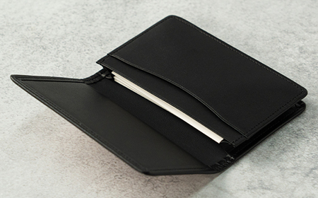 【山形さくらんぼ実染め】名刺入れ・カードケース(ピンク縞) F20A-236