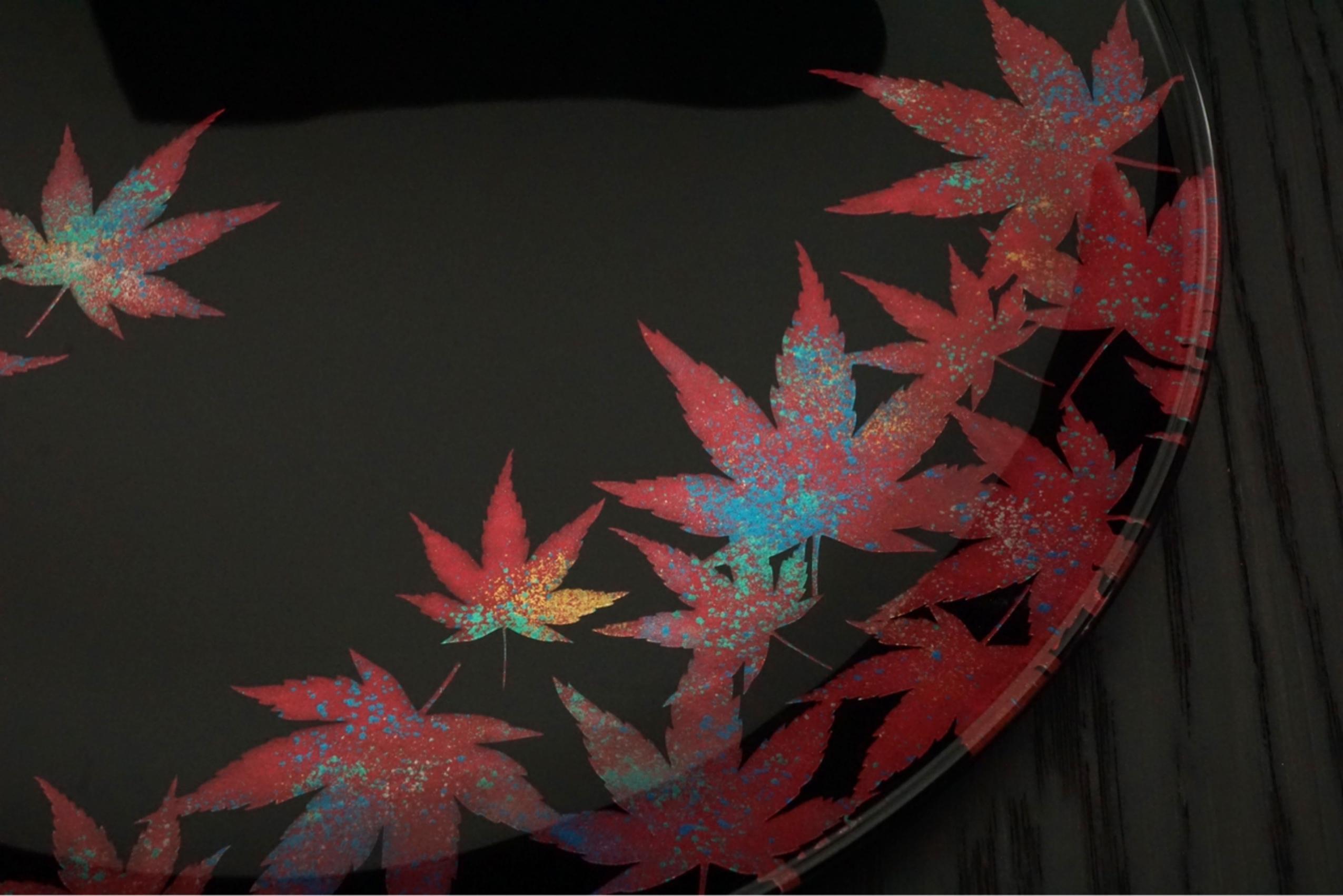 【全4回】 フラットプレートM 定期便 【 3月発送：墨桜純白 6月発送：花火マジョブルー 9月発送:紅葉漆黒 12月発送：マジョ銀箔ブルー 】【NF1】