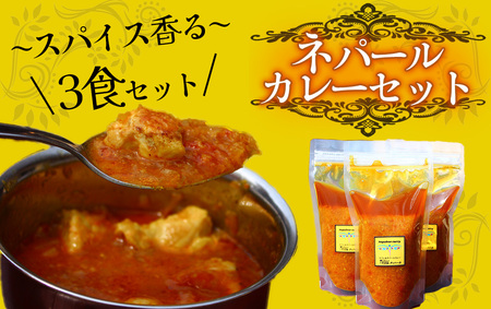 ティハールのネパールカレールーセット 2人分×3袋　【 カレー カレー カレー カレー カレー  】