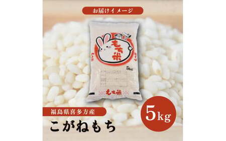 令和5年度産会津喜多方産こがねもち5kg×1袋