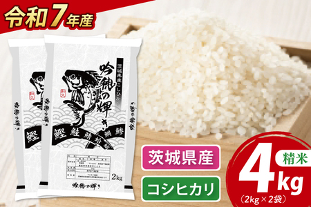 【期間限定・特別寄附額】＜令和７年産＞ 新米 コシヒカリ 4kg 2kg×2袋 精米 こしひかり 米 ごはん コメ お米 白米 国産 茨城県産_AR014
