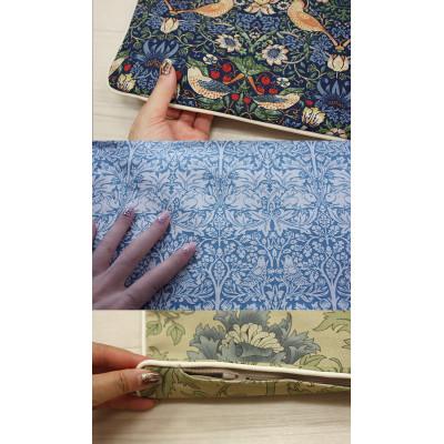 ふるさと納税 茅野市 Fabric by ベストオブモリス 縁付カバー&クッション 45cm角 セット3 いちご泥棒 黒 |  | 02