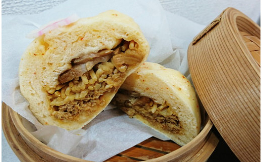 【ご当地中華まん】辛みそラーメン豚まん（6個）_E071