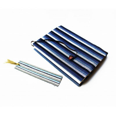 【ふるさと納税】柳井縞ブックカバー(文庫本用)・しおりセット【1707782】